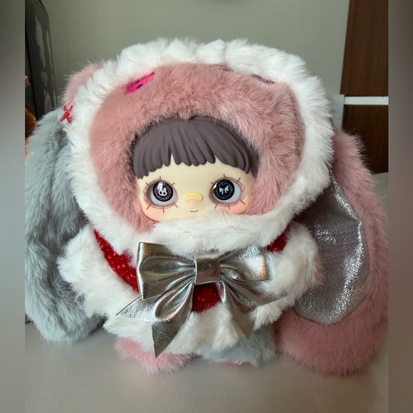 Winter Weirdness Mei Mei Pink Bunny Plush Pendant NIB - Picture 3 of 7